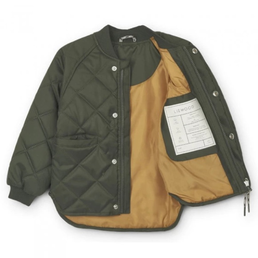 Liewood Kids Quilted Thermo Jacket & Pant Set - Forest Green, 5Y Unisex - Picture 3 of 8
